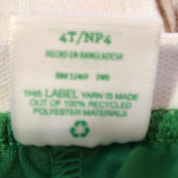 St Patrick’s Day Layered Tutu Skirt Greens  and Gold Girls 4T - Picture 8 of 9